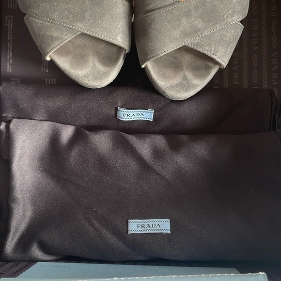 Prada Antracite Calzature Donna Camascio Platform Heels - Picture 11 of 13